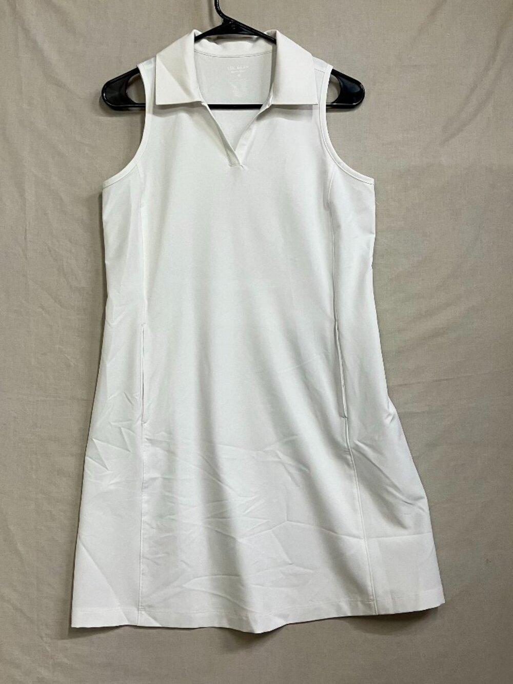 TEK Gear Sport Dress Women's Small White Sleeveless Collared Athletic Stretch